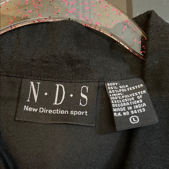 Women's Black Blazer with Vibrant Swirl Patterns - Picture 2 of 14